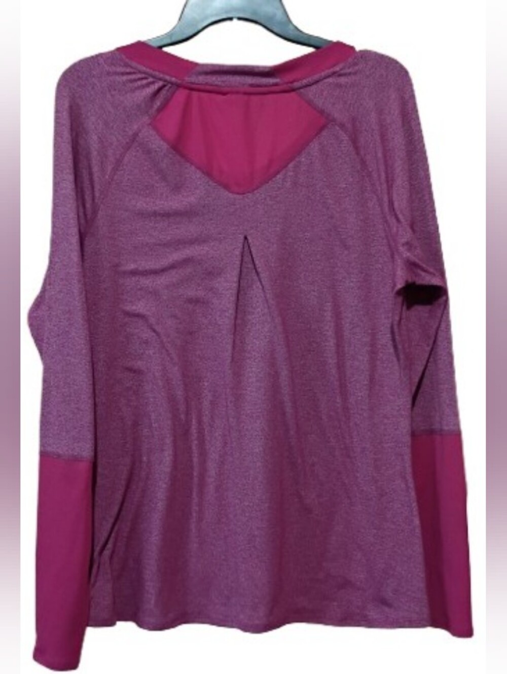 Marmot Heathered V-Neck Active Long Sleeve Top - Picture 2 of 8